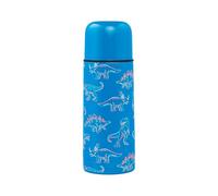 Baagl Borraccia per bambini e ragazzi, thermos isolato in acciaio inox con tappo a vite e coperchio per bicchiere, bottiglia d'acqua a prova di perdite, per scuola ed escursioni, 550 ml (Dino)