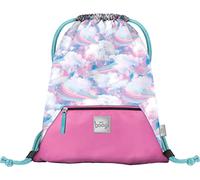 Baagl Borsa da palestra per ragazze, borsa per scarpe impermeabile per bambini, scuola e asilo, borsa sportiva, blu (cielo), 46 x 36 cm, sportiva" o "funzionale