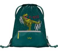 Baagl Borsa da palestra per ragazzi e ragazze con tasca, borsa per scarpe impermeabile per bambini, scuola e asilo, borsa sportiva con coulisse per ragazzi zaino con coulisse, 46 x 36 cm
