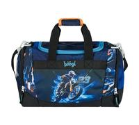 Baagl Borsa sportiva per ragazzi e ragazze, borsa da viaggio per bambini, borsa da nuoto compatta e robusta, per sport, scuola e viaggi, Moto, Borsa da viaggio