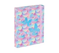 Baagl Cartellina portadocumenti per la scuola, formato A5, 23 x 17 cm, per bambini con elastico e alette interne, raccoglitore con elastico per ragazze (candy)