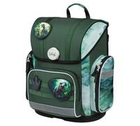 Baagl Ergo - Zaino per la scuola per ragazzi e ragazze, per 1° classe (o 2° classe), zaino per la scuola elementare, zaino leggero per bambini con cintura toracica, dinosauro
