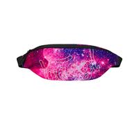 Baagl Marsupio per bambini - Marsupio per ragazzi ragazze adolescenti - Elegante borsa a tracolla in materiale robusto con cerniera a 2 vie, Galaxy, 38 x 14 x 9 cm, Fashion