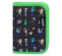 Baagl Minecraft - Astuccio per ragazzi e ragazze, astuccio per la scuola, astuccio per adolescenti, Minecraft, 20 x 9 x 7 cm, Astuccio