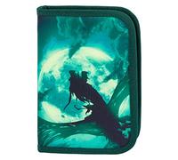 Baagl Minecraft - Astuccio per ragazzi e ragazze, astuccio scuola, Dragone , 20 x 15 x 3 cm, Astuccio