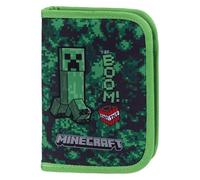 Baagl Minecraft - Astuccio per ragazzi e ragazze, astuccio scuola, Minecraft Boom, Kompakt, Colorato, giocoso, moderno, pratico
