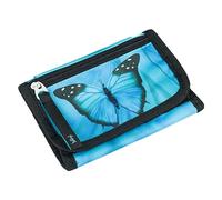 Baagl Portamonete da collo per bambini - Portafoglio per ragazzi - Portamonete, Mini portafoglio, Borsellino per monete, farfalla, 9 x 15 x 2 cm, Classico