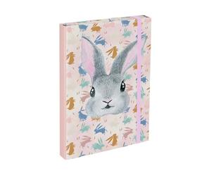 Baagl Raccoglitore per cartelle scolastiche, formato A4, per bambini, con elastico e alette interne, raccoglitore con elastico, per ragazzi