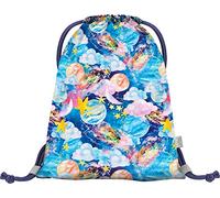 Baagl Sacca da ginnastica per asilo, borsa sportiva per ragazzi e ragazze, sacca sportiva per bambini, borsa per scarpe, sacco sportivo