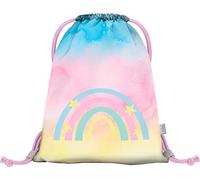 Baagl Sacca da ginnastica per asilo, borsa sportiva per ragazzi, ragazze, sacca sportiva per bambini, arcobaleno, S