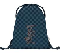 Baagl Sacca da ginnastica per ragazzo, impermeabile, per bambini, scuola e asilo, borsa sportiva, zaino sportivo, sacca da palestra, Logo Ska blu, L, Designer