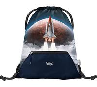 Baagl Sacca da palestra per ragazze - Sacchetti impermeabili per scarpe per bambini - Scuola e asilo Sport Bag, Space Shuttle