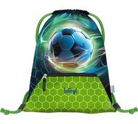 Baagl Sacca da palestra per ragazze - Sacchetti impermeabili per scarpe per bambini - Scuola e asilo Sport Bag, Pallone da calcio, 46x36x1 cm, Sacca sportiva