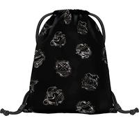 Baagl Sacca da ginnastica - Borsa impermeabile per scarpe per bambini, donne e uomini - scuola e asilo borsa sportiva, zaino sportivo, Harry Potter Hogwarts, Rucksack