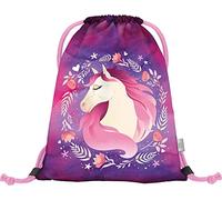 Baagl Sacca sportiva per ragazze, borsa per scarpe, scuola e asilo, borsa sportiva (cavallo)