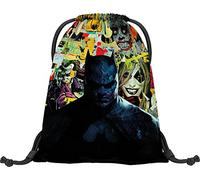 Baagl Sacca sportiva per ragazzi e ragazze - borsa sportiva per ragazzi, bambini, adolescenti - scuola e sport, borsa sportiva con elementi riflettenti, Fumetto Batman