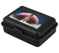 Baagl Scatola porta merenda per bambini con scomparti - Scatola porta merenda con separatore per la scuola e l'asilo - Lunchbox con scomparti per bambine (Space Shuttle)