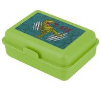 Baagl Scatola porta merenda per bambini con scomparti - Scatola porta merenda con separatore per la scuola e l'asilo - Lunchbox con scomparti per ragazze (T-Rex)
