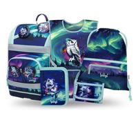 Baagl Set di 5 zaini per la scuola per ragazzi e ragazze (Zippy borsa per la scuola 1 stuccio, sacca da ginnastica, grembiule, borsa per il seno), zaino per la scuola elementare, zaino