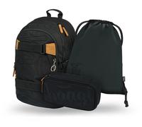 Baagl set scolastico 3 pezzi Skate Darkness - zaino, astuccio e sacca