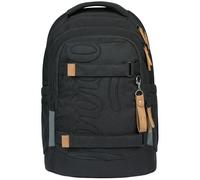 Baagl Set di zaini per la scuola, per ragazzi e ragazze, 5 pezzi, (skateboard, skate MAX, astuccio, sacca sportiva, marsupio), zaino ergonomico per la scuola, 30 l, Tenebre, L