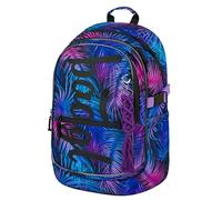 Baagl Zaino per bambini, zaino per la scuola per bambini, con schienale ergonomico, cintura toracica e elementi riflettenti, Palma, Taglia Unica