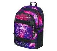 Baagl - Zaino per la scuola, per bambini, ragazzi e ragazze, skateboard, con scomparto per computer portatile e cintura sul petto, per scuola, scuola secondaria, scuola media