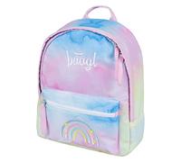 Baagl Zaino per l'asilo, per bambini, per l'asilo, per bambini, con cintura sul petto, arcobaleno