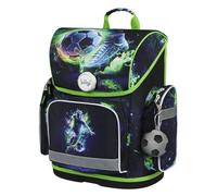 Baagl Zaino per ragazzi e ragazze per la 1ª classe (o 2ª classe), zaino ergonomico per ragazzi e ragazze della scuola elementare, zaino leggero per bambini con pettorina, Calciatore, 39 x 27 x 17 cm