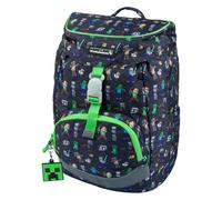 Baagl Zaino da scuola per ragazzi e ragazze di prima elementare zaino da scuola ultraleggero zaino per la scuola per bambini borsa per la scuola primaria, Minecraft