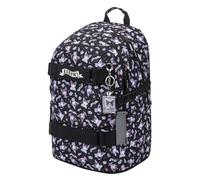 Baagl Zaino per la scuola per ragazzi, ragazze e adolescenti, zaino con skateboard, zaino per bambini con scomparto per laptop e cinghia toracica, per scuola, scuola secondaria, scuola media, Kuromi