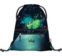Baagl - Zaino sportivo per ragazzi, borsa impermeabile per scarpe per bambini, ideale per scuola e asilo, zaino sportivo, borsa da palestra, 1 cm x 36 cm x 46 cm