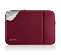 BAAGOAZ Custodia per Laptop e MacBook 11-13 Pollici, Tasca Frontale, Rosso