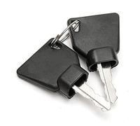 BAAQII 2 Pezzi Chiavi di accensione universali per JCB Bomag Skytrak New Holland Caricatore per escavatori Sollevatori telescopici per Attrezzature pesant