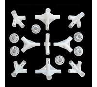 BAAQII 9 connettori per gazebo, pezzi di ricambio per tende da 3 x 3 m, in plastica, stile classico