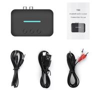 BAAQII - Adattatore ricevitore audio USB Bluetooth 5.3, wireless, stereo, musica, AUX da 3,5 mm, RCA L/R, supporto per riproduzione da U-Disk, per amplificatore per altoparlanti desktop