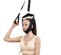BAAQII Dispositivo di trazione cervicale sospeso per sollievo dal dolore Amaca per la testa Massaggiatore cervicale Cintura di stretching morbida Cinghia del collo per terapia fisica Casa esterna