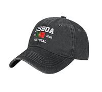 BAAROO Denim lavato Portogallo Est.1668 Lisboa Lisbona Baseball Cap Uomo Nero Vintage Cotone Cappello Unisex Trucker Cappelli Donne, #1933, M