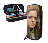 BAAROO Emma Watson, astuccio in pelle con cerniera, per penne e penne, con scomparti per adolescenti, ufficio, Colore, 5.0cm*10.5cm*20.5cm, Astuccio