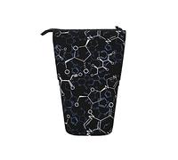 BAAROO Stand Up Portamatite Simboli Chimica Chimica Stand Up Pen Bag con Cerniera Studenti Cancelleria Caso Stampa Penna Caso f, Colore, 5.0cm*10.5cm*20.5cm, Astuccio