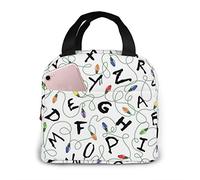 BAAROO Stranger Letter Things - Borsa termica per il pranzo, in neoprene, leggera, impermeabile, con chiusura a zip