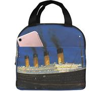 BAAROO Titanic - Borsa termica per il pranzo, riutilizzabile, per uomo e donna, adatta per campeggio, ufficio, scuola