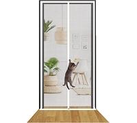 BAAROO Zanzariera per Gatti, Porta del Balcone, zanzariera con Cerniera, Rete con Cerniera Dritta, Porta per Tende in plastica, Porta Rinforzata per zanzariera per Animali Domestici, previene Gli a