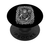 Baba Jaga Strega Slava Mito Pagano Foresta Arte Popolare PopSockets PopGrip Adesivo