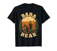 Baba Orso Vintage Nonno papà Orso Cuccioli all'aperto Maglietta