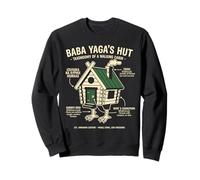 Baba Yaga Capanna Folklore Slavo Mitologia Fan Felpa