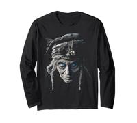 Baba Yaga Mitico Grafico Fantasy Opera d'Arte Baba Yaga Maglia a Manica