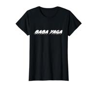 Baba Yaga | Russian Wick Folklore slavo Maglietta con Stampa Grafica Economica, Donna, Nero, M