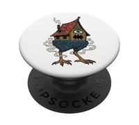 Baba Yaga Strega Capanna Zampe di Gallina Folklore Slavo PopSockets PopGrip Adesivo