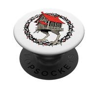 Baba Yaga Strega Capanna Zampe di Gallina Folklore Slavo PopSockets PopGrip Adesivo